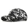 Ripped Camouflage Baseball Cap Unisex Hip Hop Cotton Cap
