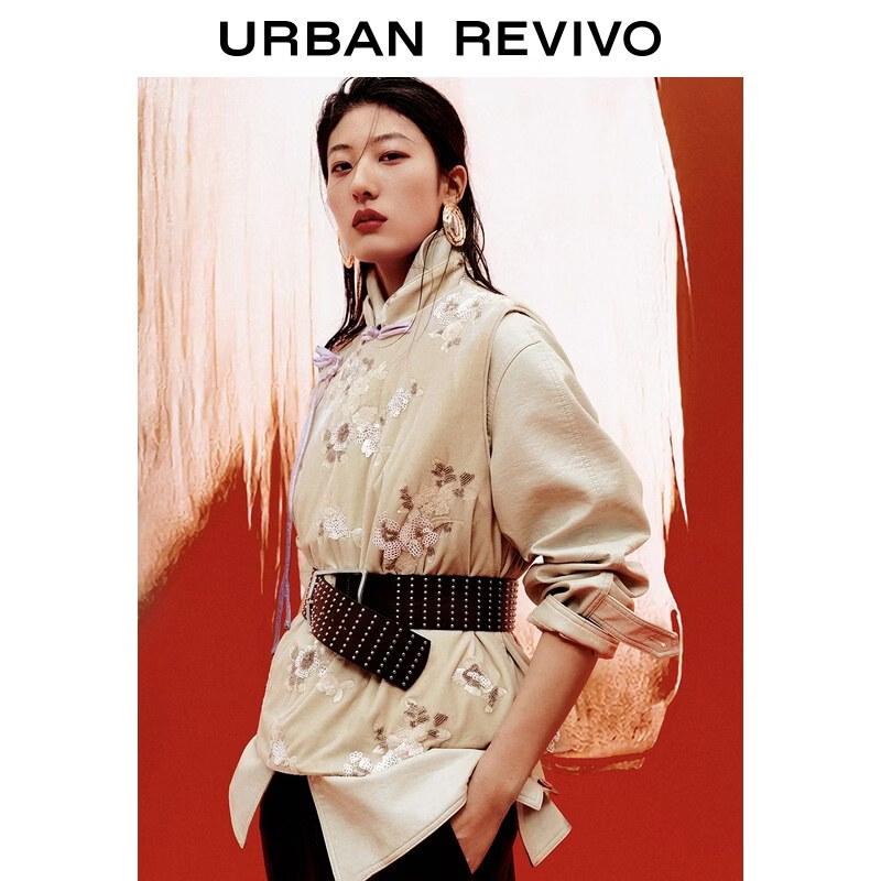 Женский жилет UR в новом китайском стиле с вышивкой пайетками L