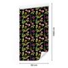 Wallpaper Flowers Black and Yellow for Living Room and Bedroom 50x1000