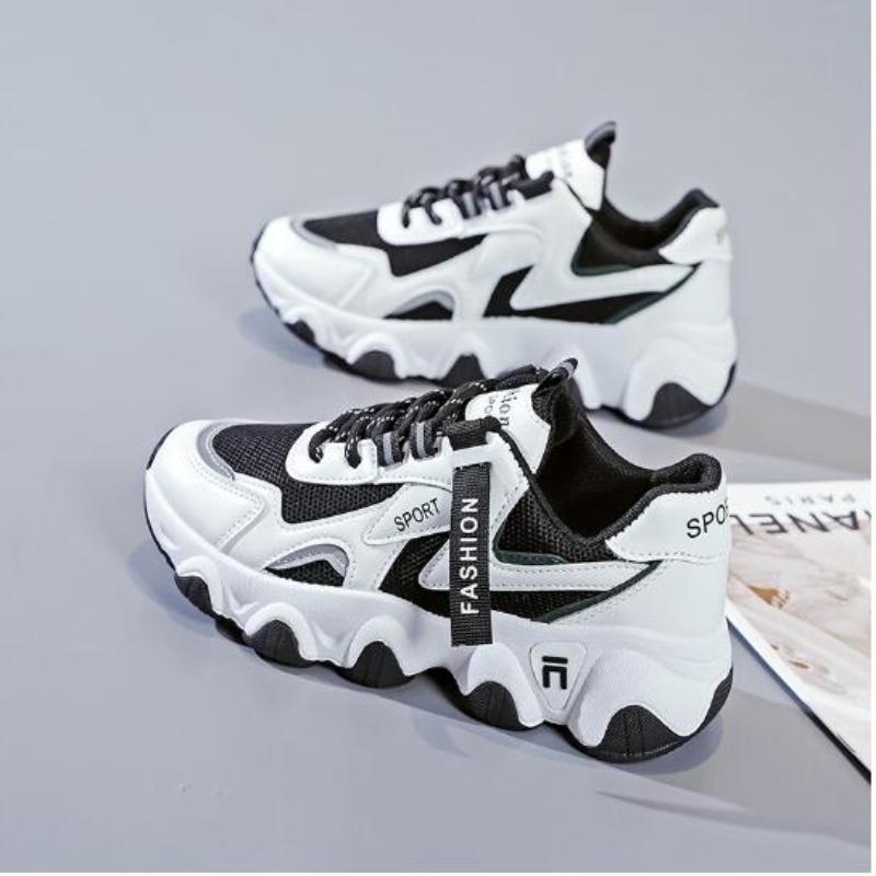 Autumn New Breathable Sports Shoes Women'S Sneakers Thick Bottom Student Running Shoes Zapatillas Mujer P489