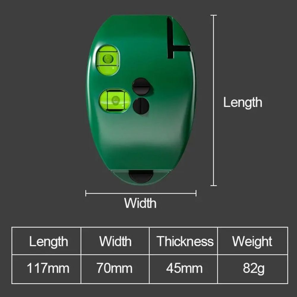 Vertical Right Angle Bubble Level Horizontal Line 2 Lines  Laser Levels  Right Angle Tool