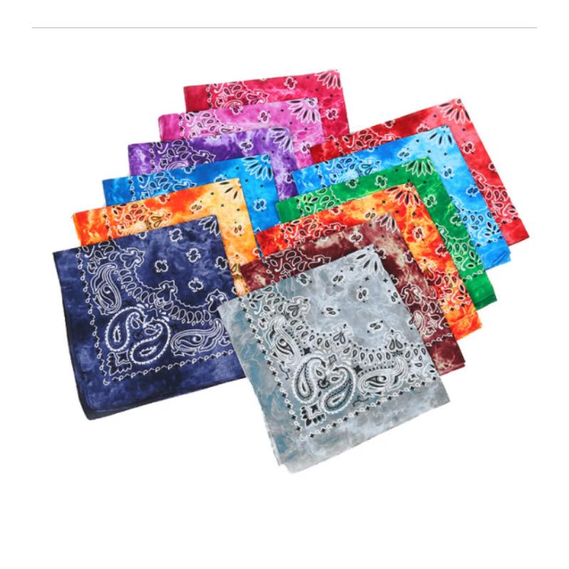 New Tie-dye Paisley Cotton Headband & Scarf: Sporty Outdoor Cycling & Hip Hop Accessory