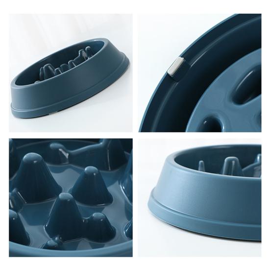 Pet Bowl Non-Slip Large Capacity Reusable Slow Feeder Dog Breed Food Bowl for Home Use