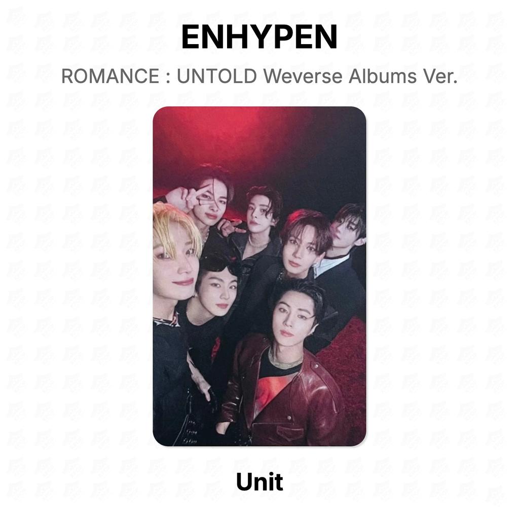 ENHYPEN ROMANTIK : UNTOLD Weverse Alben Version. Offizielle Fotokarte