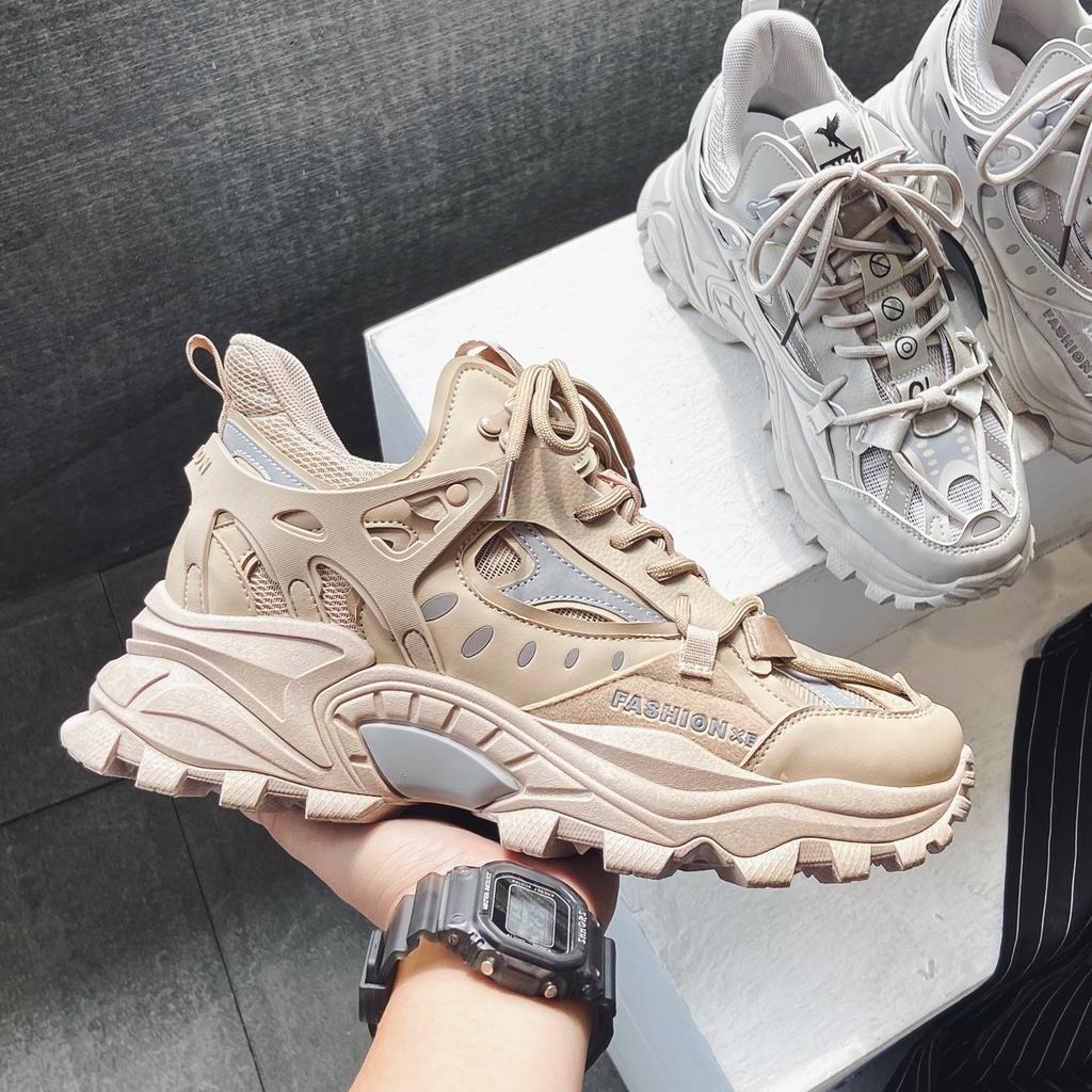 2024 Frühling und Herbst Neue Herrenschuhe Koreanische Edition Trendige Sneaker Harajuku Daddy Shoes Herren Große Größe Sneaker