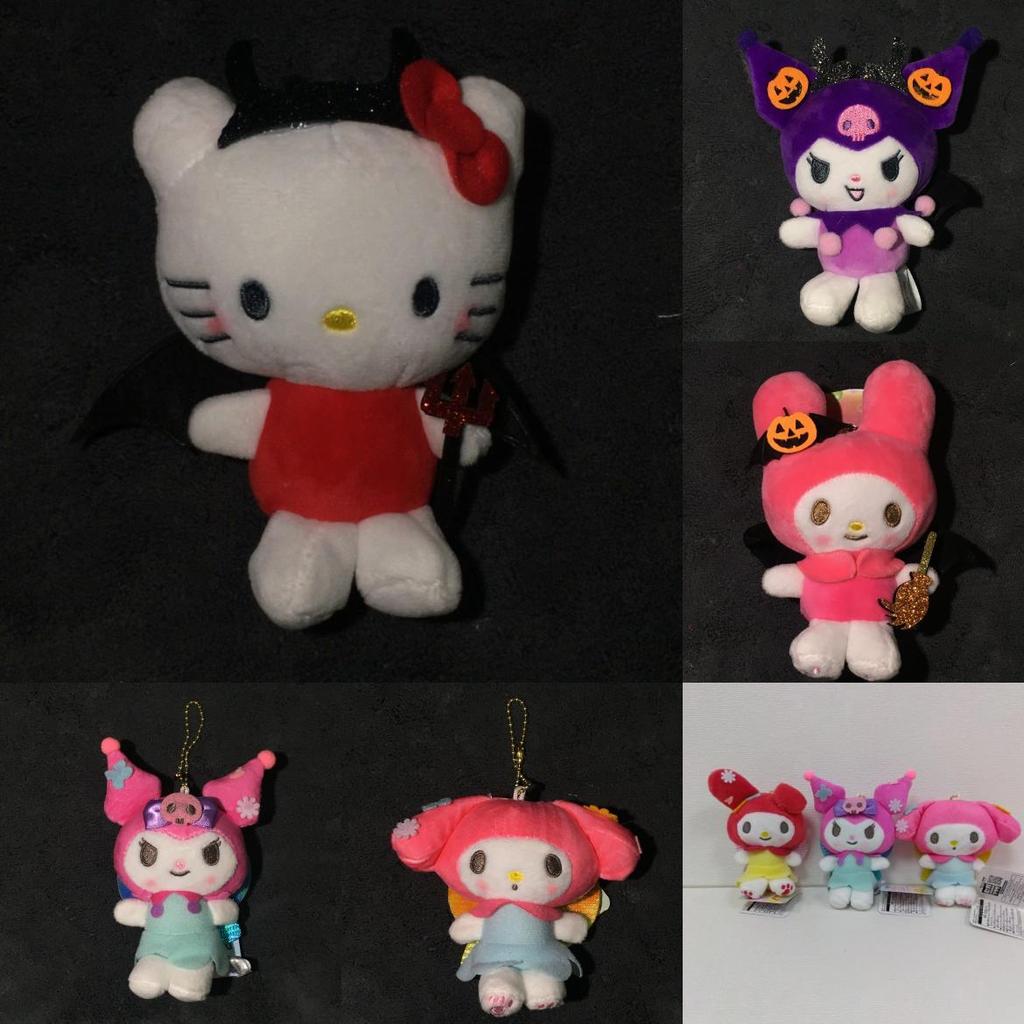 Peluche Sanrio My Melody e Kuromi con Imbottitura in Cotone PP per Collezionisti e Bambini