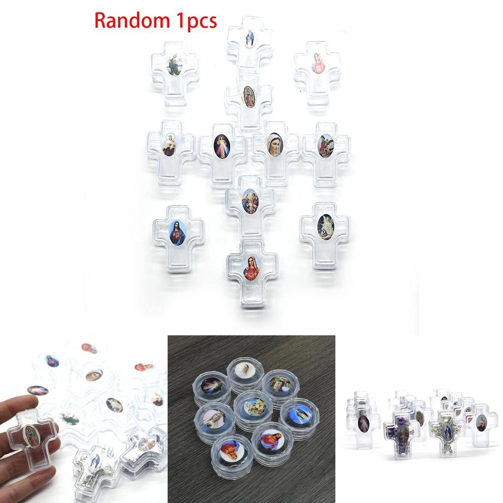 Durable Plastic Rosary Box With Unique Random Image For Baptism And Wedding Gifts