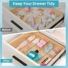 9pcs Drawer Storage Box Clear Organization Makeup Drawer Storage Transparent for Beauty Supplies and Brushes