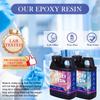 High Gloss 1:1 Epoxy Resin – Fast Curing & Heat Resistant Epoxy Reisn for Art, Jewelry, Furniture Tops & Handmade Crafts DIY