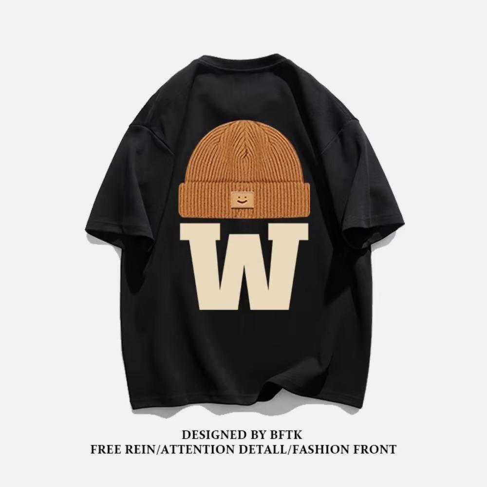 

Летняя мода, тяжелая ретро мужская футболка с английскими буквами из 100% хлопка с принтом и круглым вырезом, высококачественная повседневная уличная футболка для фитнеса M