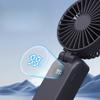 New 1800mAh Hand-Held Mini Portable Fan LED Display Design 3-Gear for Indoor and Outdoor Portable Summer Cooling Appliances