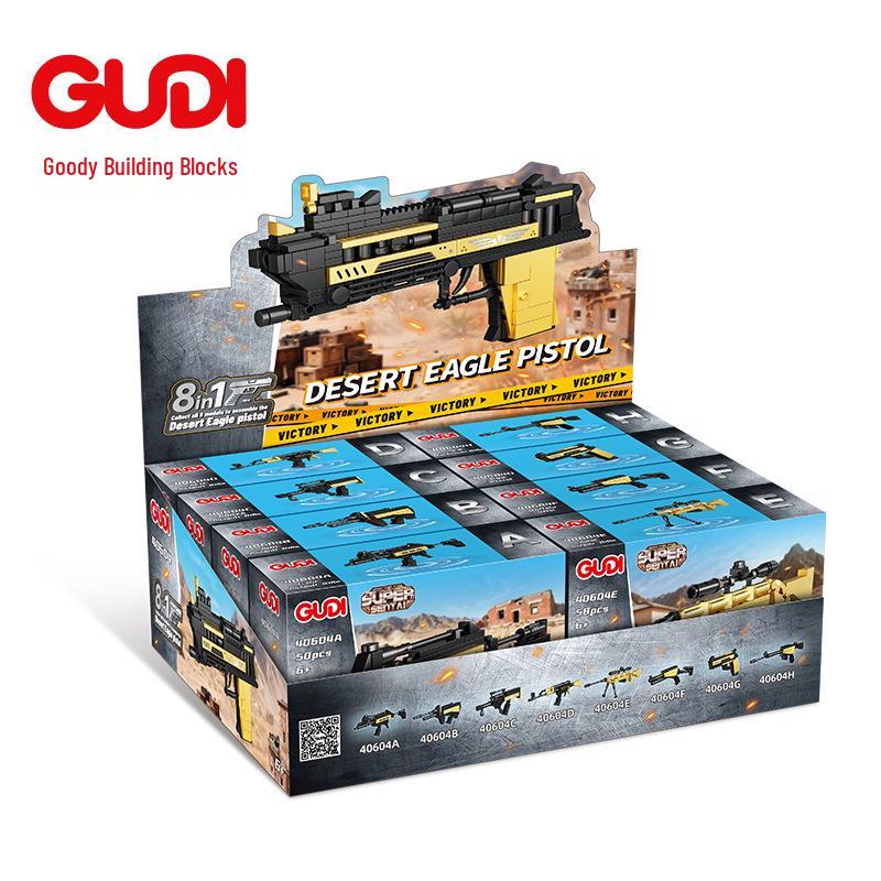 Gudi Bricks 8in1 Elite Creative Building Block Set - Gun Models for Boys Educational Play