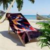 Sonic Action Print Beach Towel, Large Soft Quick Dry Towel for Beach Camping Swimming