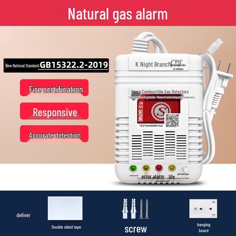 Night Science Automatic Shut-off Valve & Gas Detector for Household Combustible Gases
