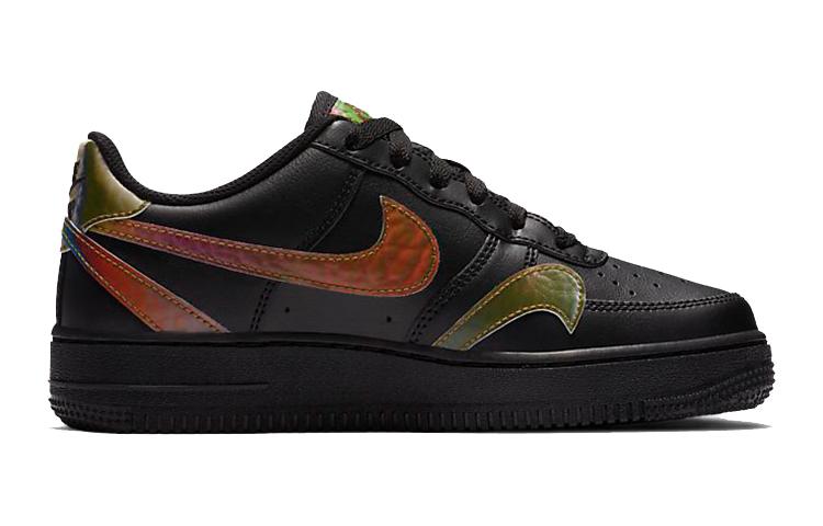 Nike Air Force 1 Low LV8 Misplaced Swooshes Black Multi GS CZ5890-001