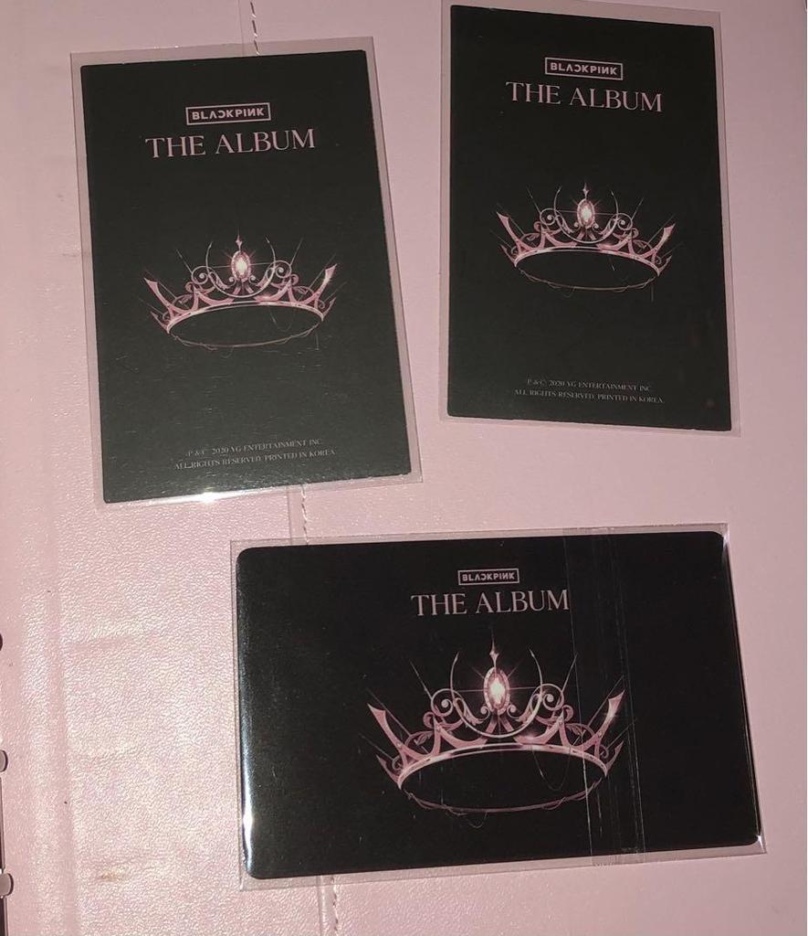 [USED] Blackpink the album Universal Studios Jisoo Jennie bonus trading card