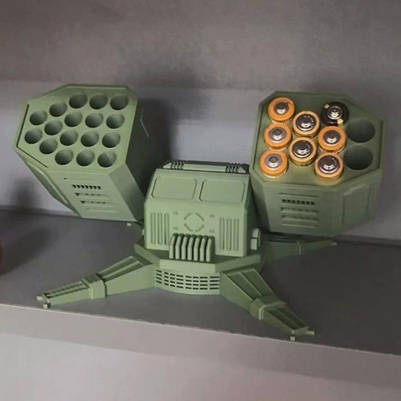 3D Printing Battery Storage Box Ornament Creative Desktop Figurines Decoration Aa Model Aaa Model Batteries Organizer Boxes