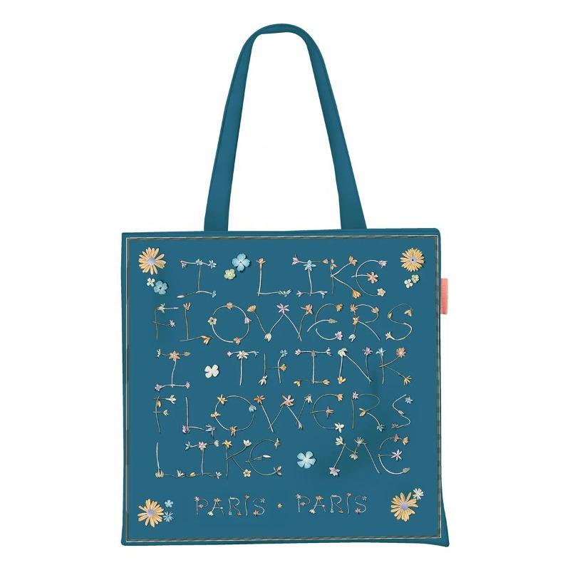Printed Canvas Bag Women's Hand Bag Large Capacity Student Tutoring Shoulder Bag