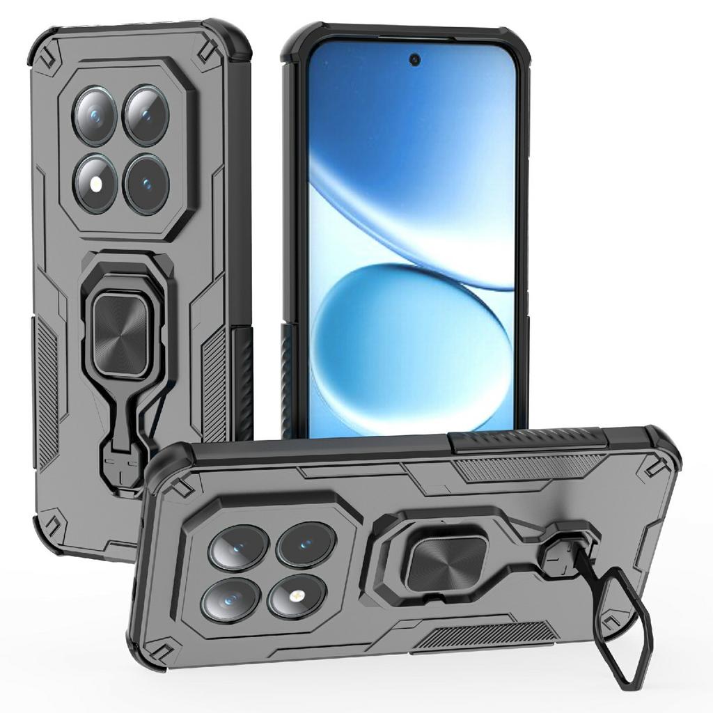 Dla Xiaomi Poco M8 Pro 5G/Redmi Note 15 Pro+ 5G (Światowy) Etui Obrotowy Pierścień Podpórka PC + TPU Odporne na Wstrząsy Pokrowiec na Telefon