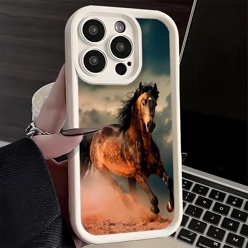 

Phone Case for iPhone 17 Air 16E 15 16 Pro Max Ferghana Horse Animal Cover 14 Plus 13 12 Mini Soft Shell Silicone Fundas iPhone 16 Pro Max