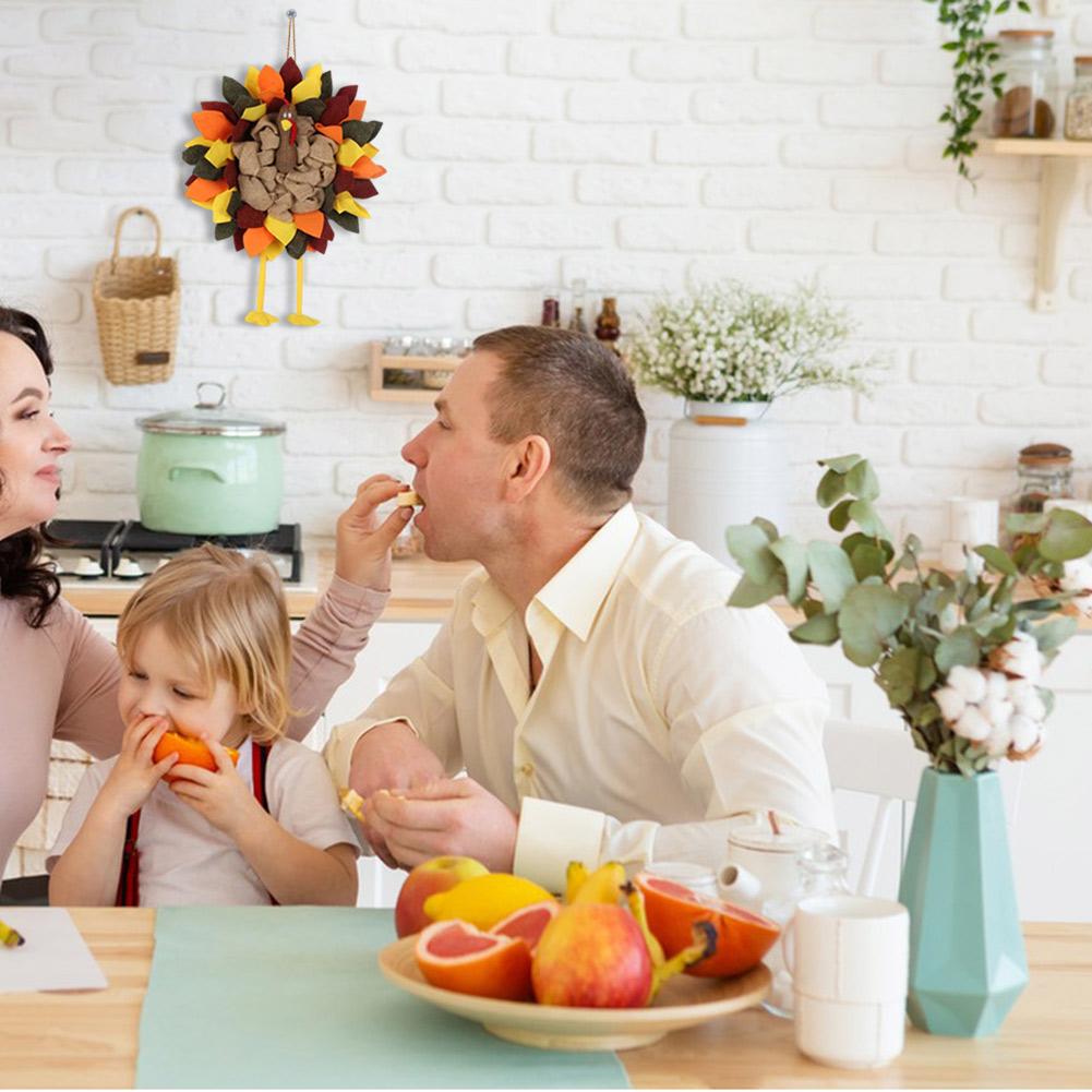 Krocan Jutová Dekorace na Vchodové Dveře Stylové Sváteční Dekorativní Rekvizity na Podzimní Festival