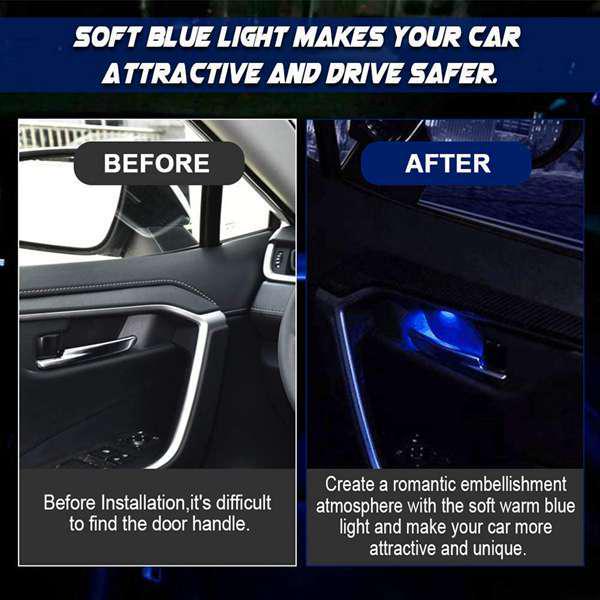 Compatible with 19-20 Toyota RAV4: LED Interior, Door Handle, Ambient Lighting, and Interior Modifications.