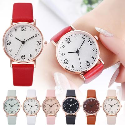 Digital Face Ultra-thin  Alloy Belt Watch Multi-color Face Ladies Watch