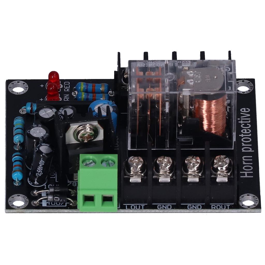 Speaker Protection Board DC Protection Simple Circuit Safe Reliable Relay Module Board with LED