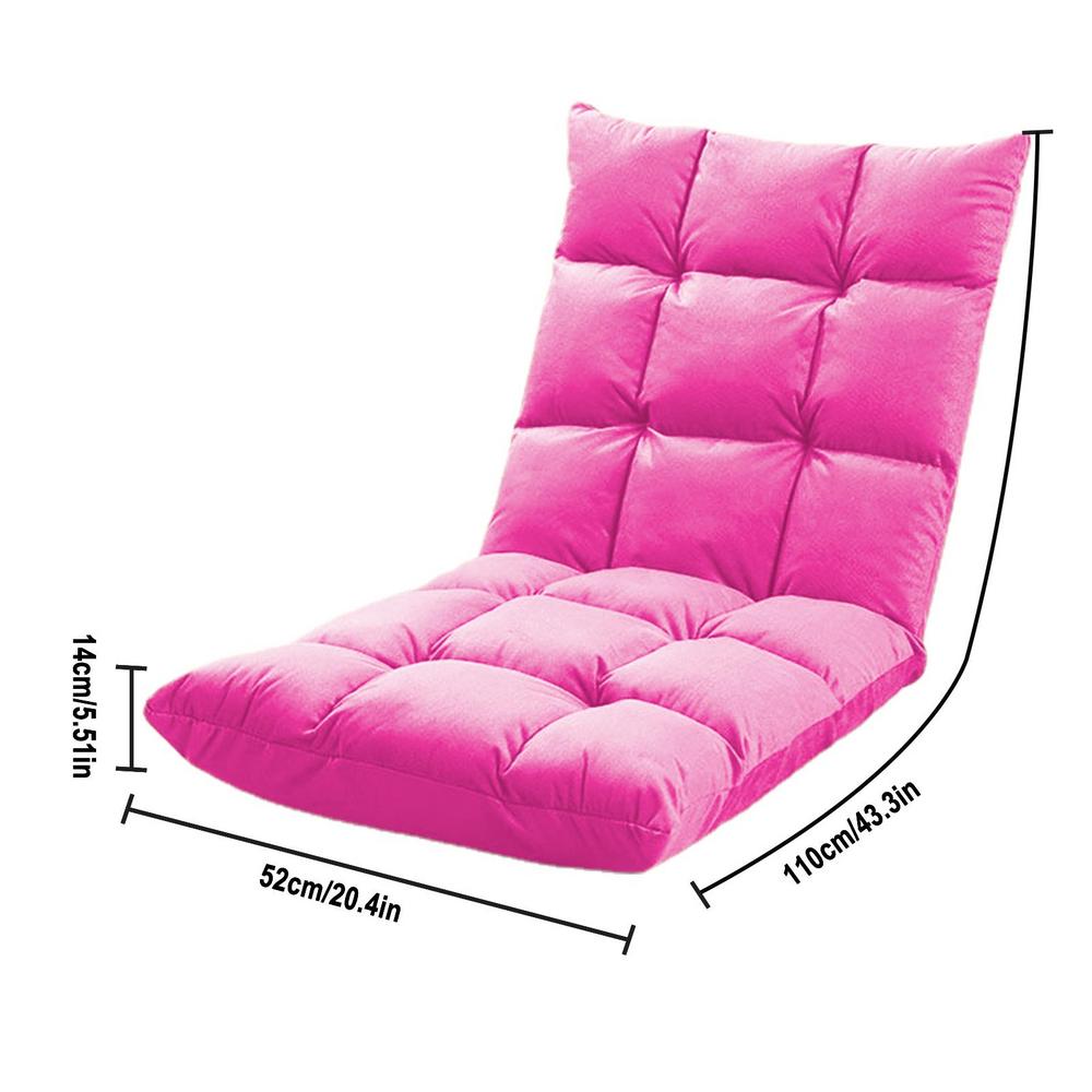 Lazy Single Sofa Single Lazy Chair Sofa for Floor Ergonomic 5 Angles Adjustable Floor Sofa with Zipper for Bed Room Floor Home