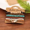 Bohemian Coconut Shell Wood Beads Beaded Soft Pottery Pearl Stone Leather Men's and Women's Bracelets Bracelets
