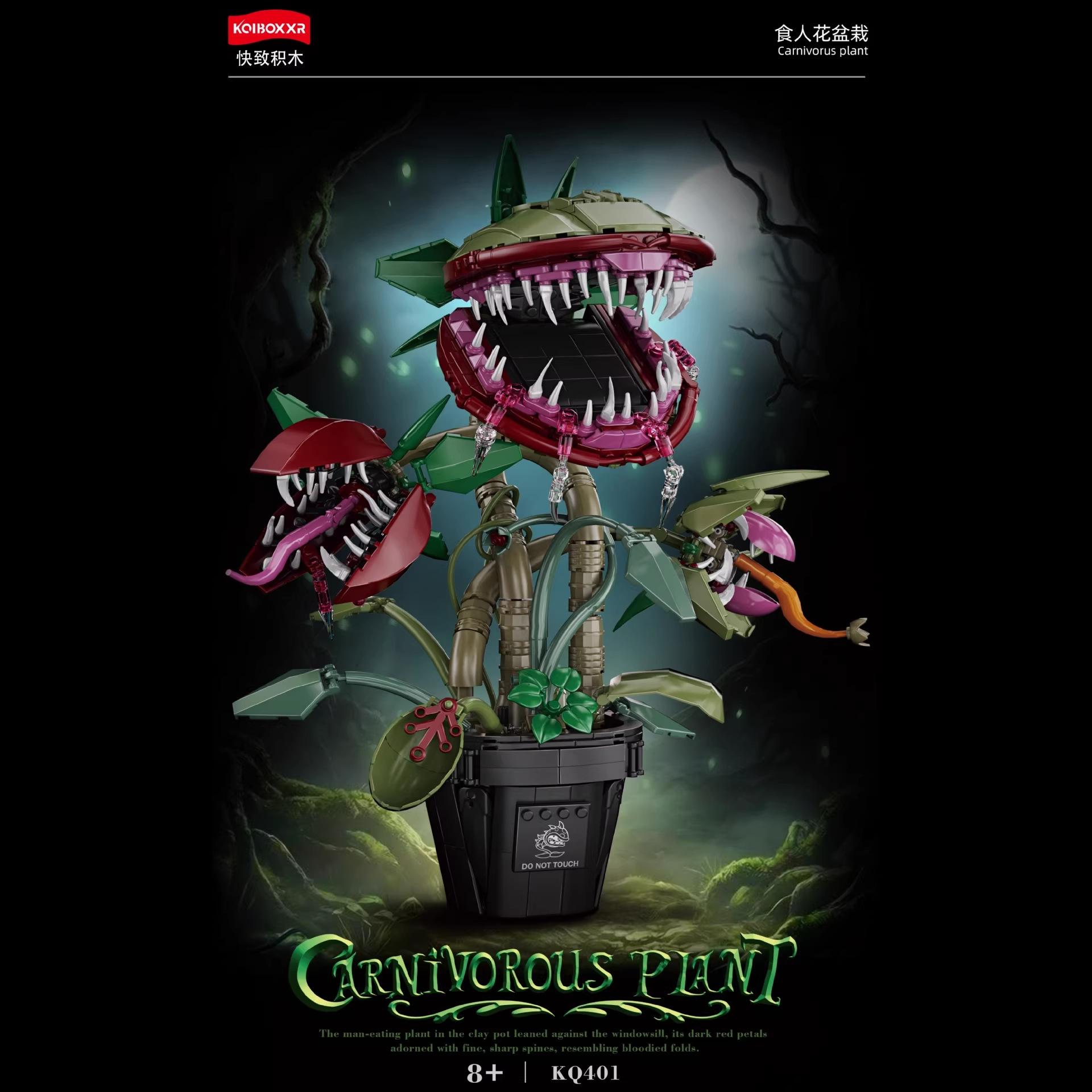 

Piranha Plant Building Blocks Audrey II 2 Set Horrors Flower Shop Decoration Halloween Mini Bricks Figure for Tv Film Fans No Box