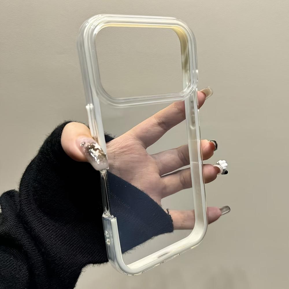 Transparent Acrylic Phone Case For For Iphone 17 16 1 14 13 Pro Max 17Pro Candy Color Shockproof Bumper Clear Back Cover