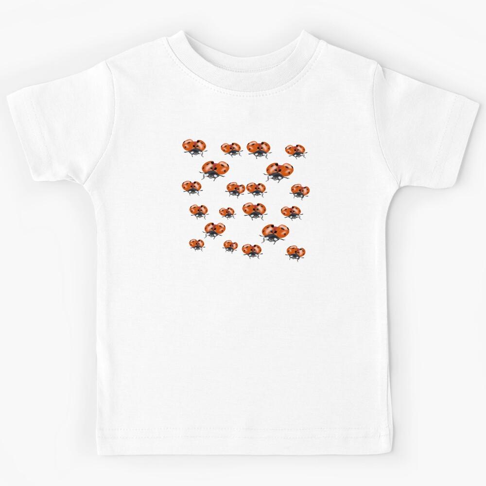 collage of cute animal ladybugs Kids T-Shirt 110