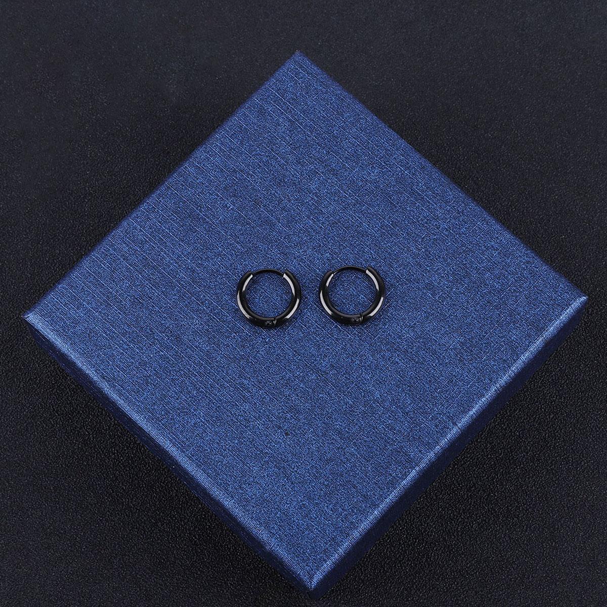 

1 шт. Серьга-кольцо для женщин и мужчин, обнимающая ухо, 6-18 мм 10mm чёрный