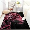 1 Stück Mehrere Größen Bunter Teppich mit Leopardenmuster für Wohnzimmer Schlafzimmer Sofa Heimdekoration Rutschfeste Fußmatte Luxuriöses Geschenk