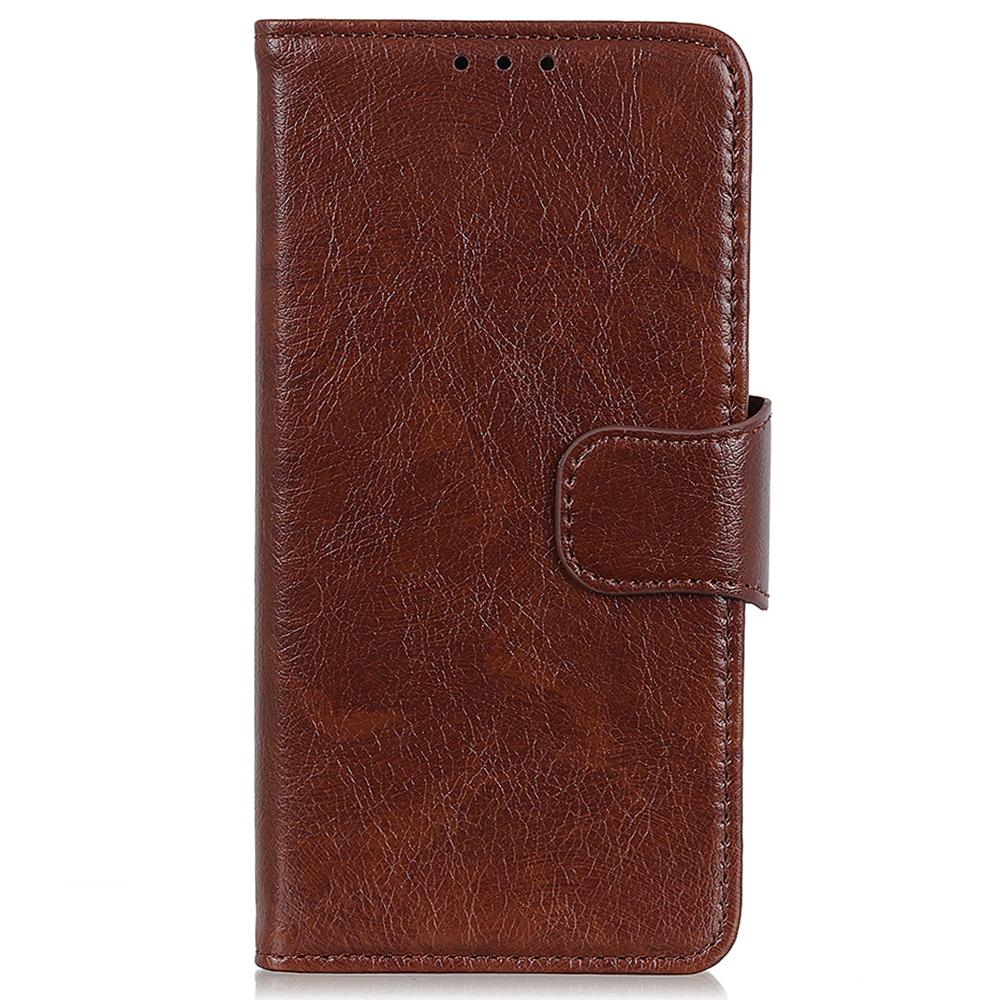 For Sony Xperia 5 V Drop Protection Phone Cover Nappa Texture Split Leather Stand Wallet Case