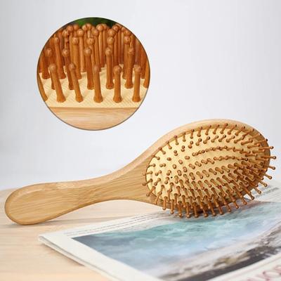 Handheld Bamboo Cushion Comb,scalp Massage,anti-static,for Both Men and Women,for Combing Straight Hair and Reducing Hair Loss