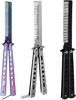 New Style Butterfly Combs Stainless Steel Folding Training Practice Combs Hair Styling Tools for Sport Outdoor Use Colorful