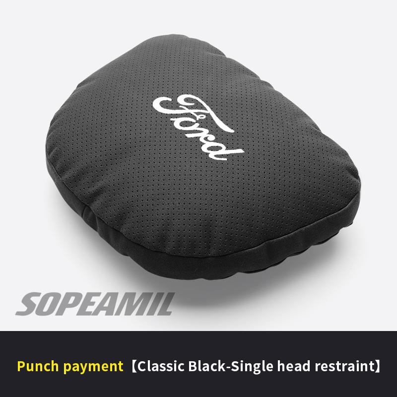 Car Headrest Neck Support Pillow Ford ST Ranger Fusion Mustang Kuga Fiesta EXPLORER EDGE Mondeo Focus Seat Lumbar Cushion Pillow