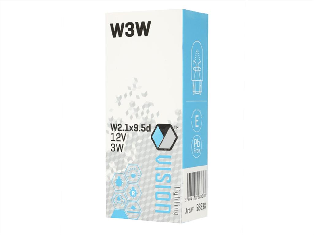 Żarówka VISION W3W 12V 3W W2.1x9.5d E4