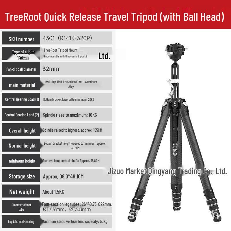 FALCAM TreeRoot Little Falcon Camera Tripod Head Quick Release Professional Mount