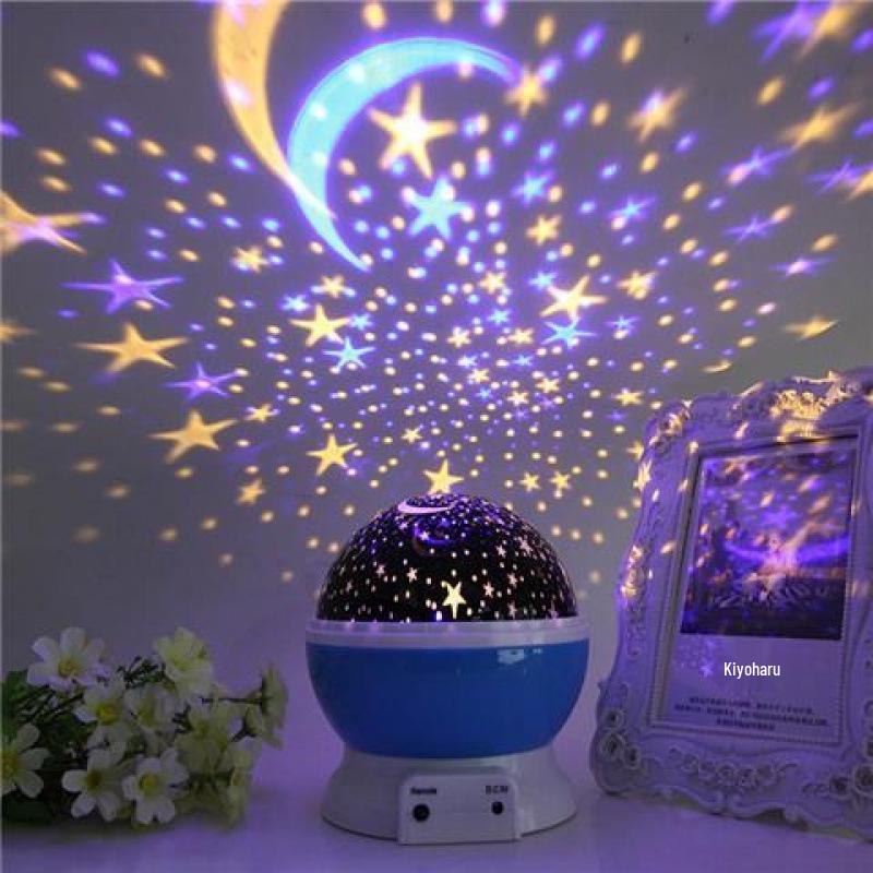 Romantic Rotating Starry Sky Night Light Projector for Bedroom