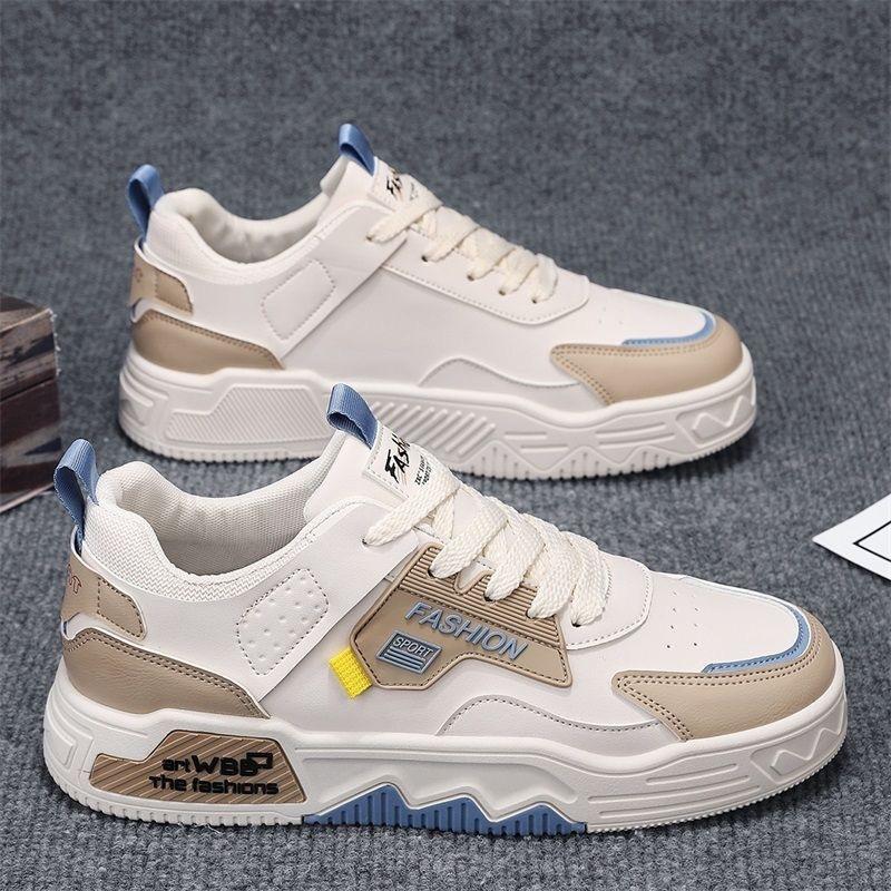 Men's Shoes Summer New Breathable Little White Shoes Men's Trendy Versatile Platform Sports Shoes Casual Flat Shoes Trendy Shoes