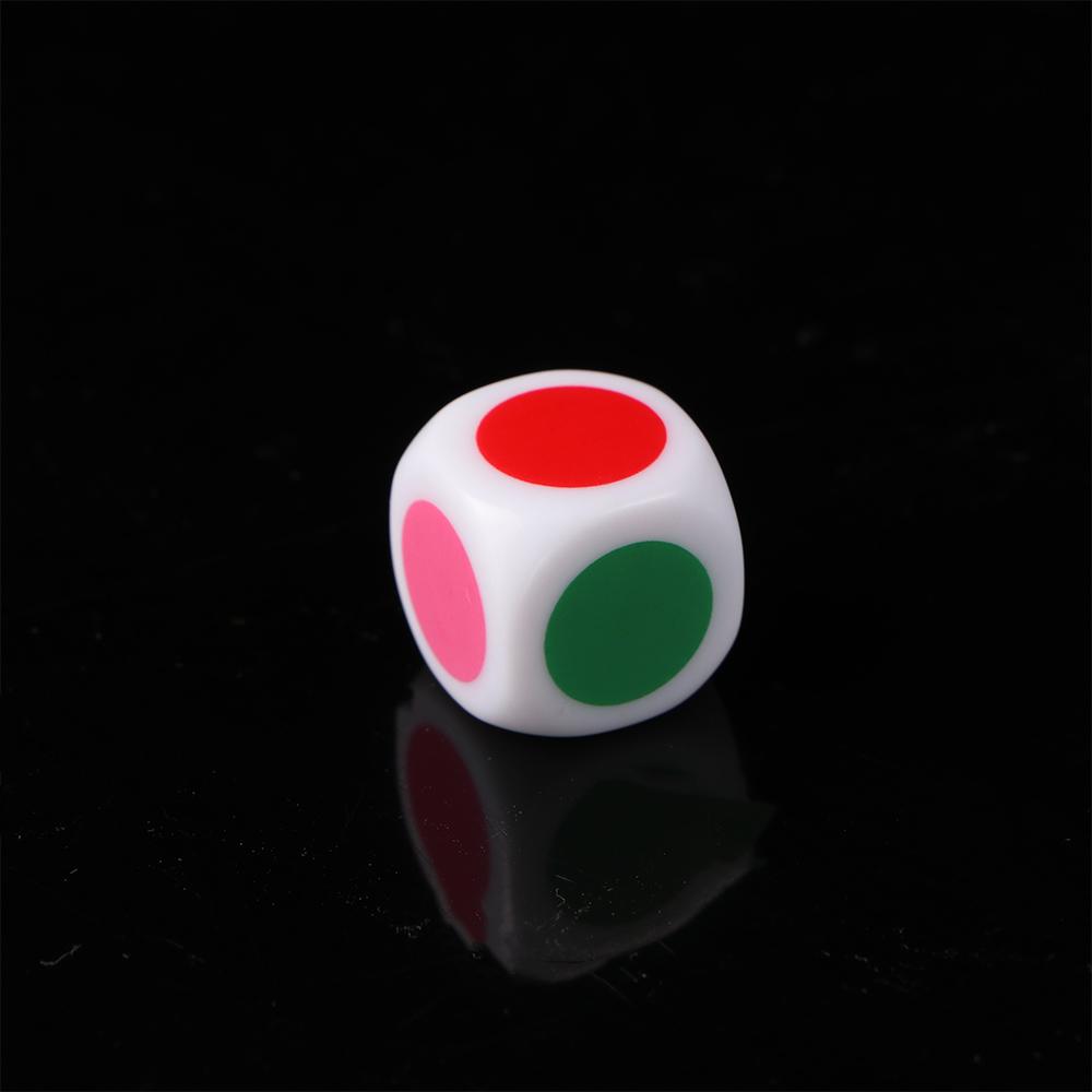 Family Party Table Games Board Game Acrylic Puzzle Game Six Sided White Color Cube Dice Dices