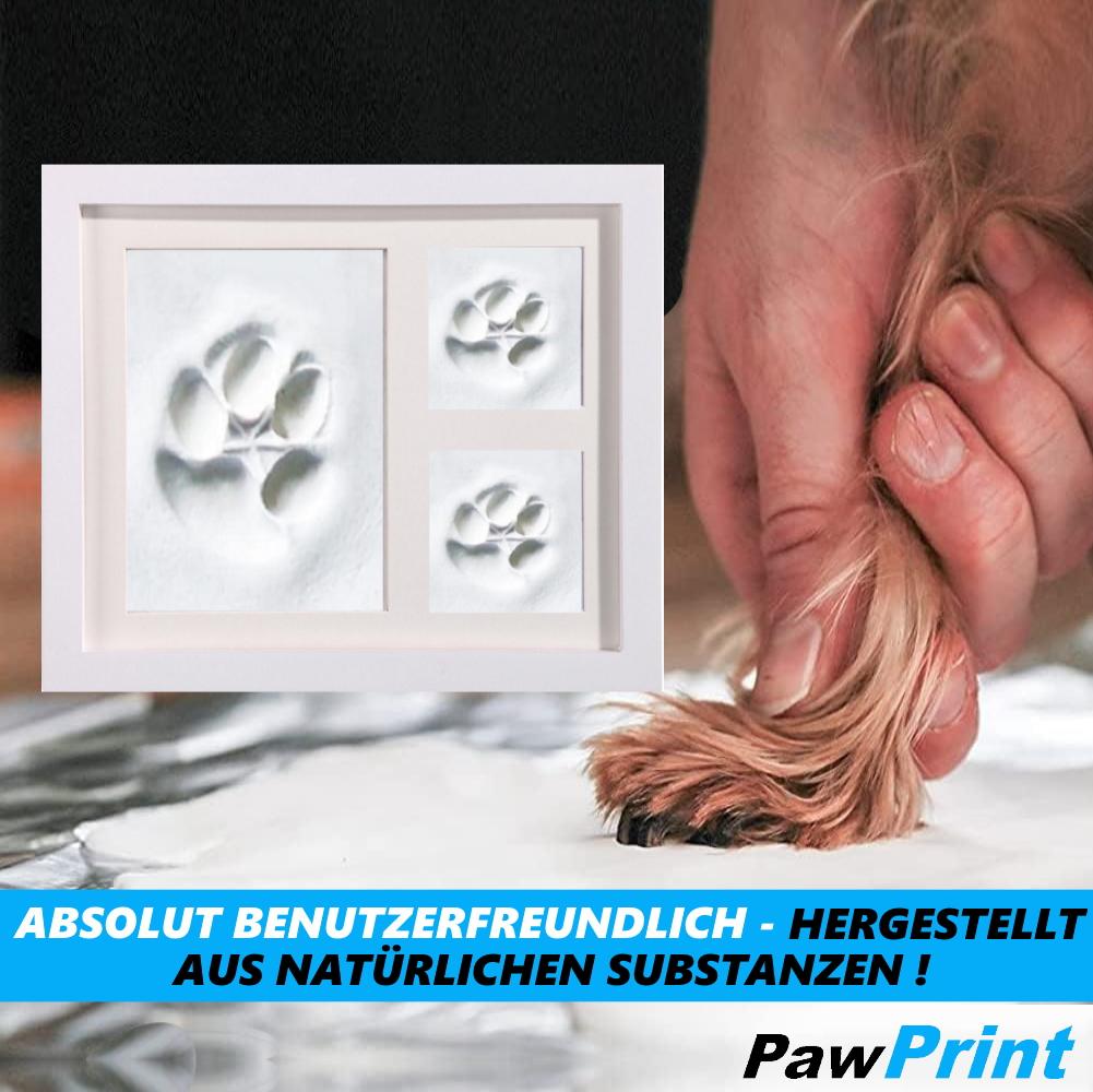 PAWPRINT Pfotenabdruck Set Hand Abdruckset Hunde Katzen Babys mit Bilderrahmen