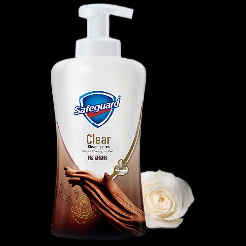 Safeguard Deep Ebony Rose Foaming Body Wash