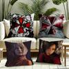 Game RResident Evil Cushion Cover Silky Short Plush Invisible Zipper Dustproof Sofa Pillow Case for Home Decor