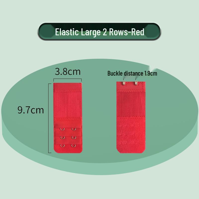 Elastic Bra Extender with Stainless Steel Hooks - Universal Full-Size Bra Back Closure