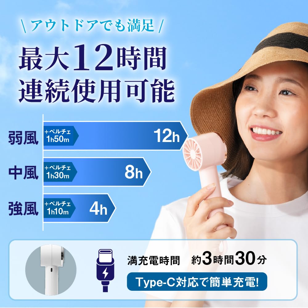 Peltier Handy Fan Pink Cooling Plate Neck Fan Neck Fan Portable Fan Neck Cooler Outdoor