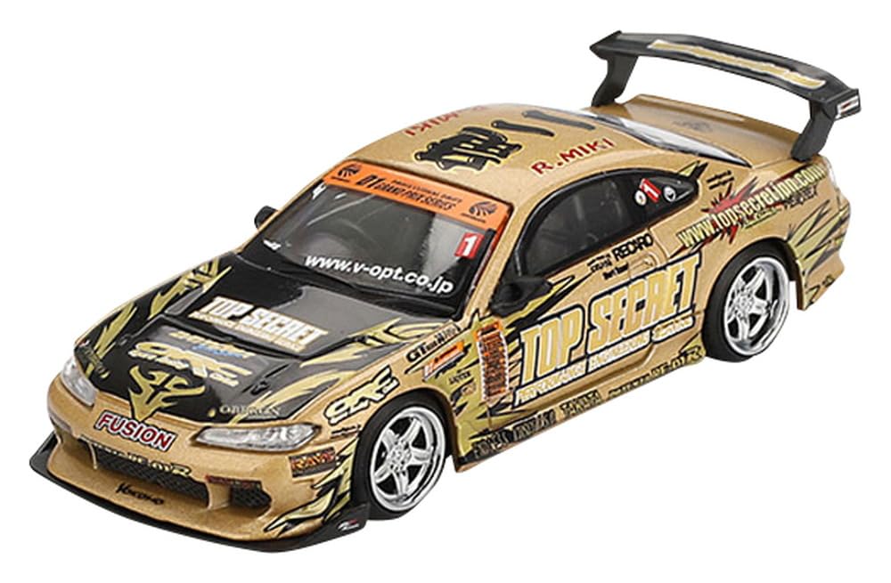 MINI GT Scale Nissan Silvia Top Secret D1GP Finished Product 1/64 (S15) (Right-Hand Drive) MGT00714-BL